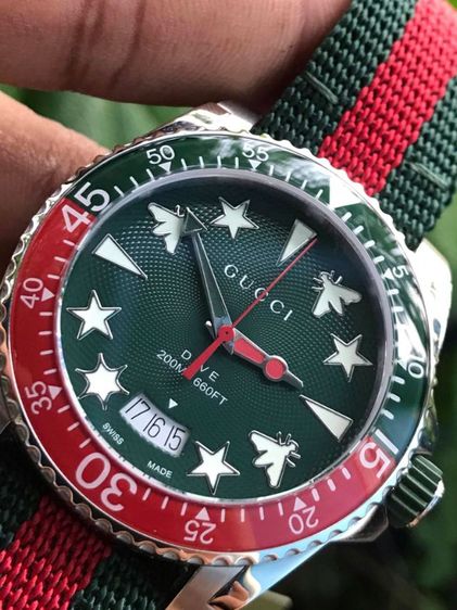 (NEW) GUUCI DIVE 136.3 Green Dial รุ่นใหม่ รูปที่ 3