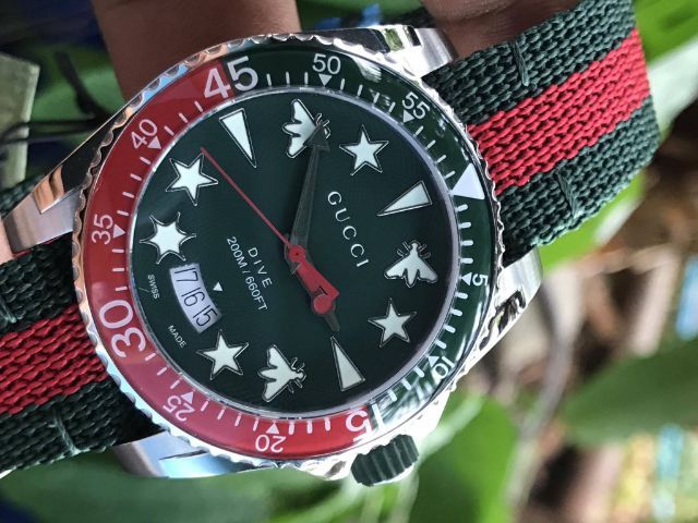 (NEW) GUUCI DIVE 136.3 Green Dial รุ่นใหม่ รูปที่ 6