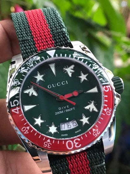 (NEW) GUUCI DIVE 136.3 Green Dial รุ่นใหม่ รูปที่ 2