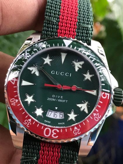 (NEW) GUUCI DIVE 136.3 Green Dial รุ่นใหม่ รูปที่ 4