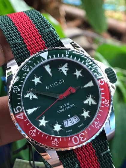 (NEW) GUUCI DIVE 136.3 Green Dial รุ่นใหม่ รูปที่ 5