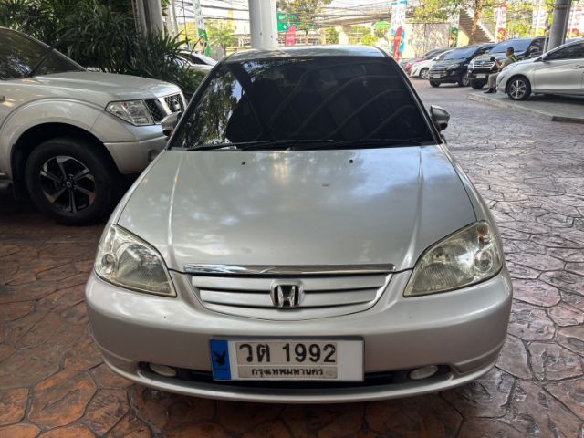 Honda Civic 2002 1.7 VTi Sedan เบนซิน ไม่ติดแก๊ส เกียร์อัตโนมัติ เทา รูปที่ 2