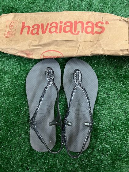  HAVAIANAS รองเท้าแตะผู้หญิง Luna Premium II Sandals Steel Gray 35-36BR ปล่อยต่อ 500 รวมส่ง (ของใหม่ไม่เคยใส่)