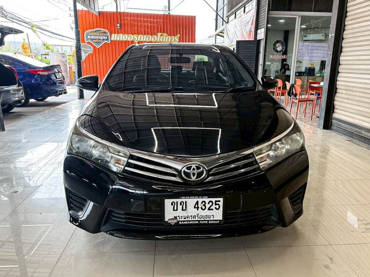 Toyota Altis 2015 1.6 G Sedan เบนซิน ไม่ติดแก๊ส เกียร์อัตโนมัติ ดำ รูปที่ 2