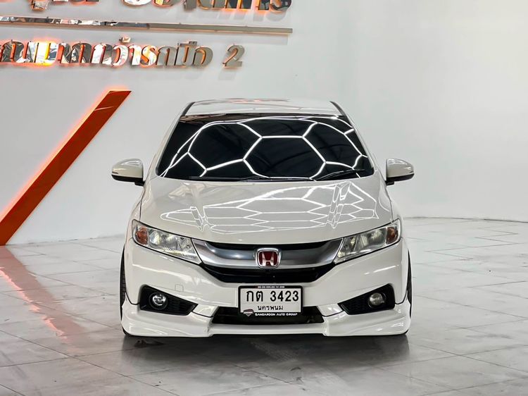 Honda City 2014 1.5 Sv i-VTEC Sedan เบนซิน ไม่ติดแก๊ส เกียร์อัตโนมัติ ขาว รูปที่ 2