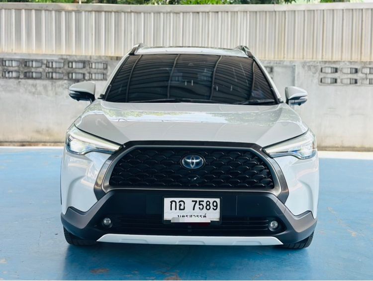 รถ Toyota Corolla Cross 1.8 Hybrid Premium สี ขาว