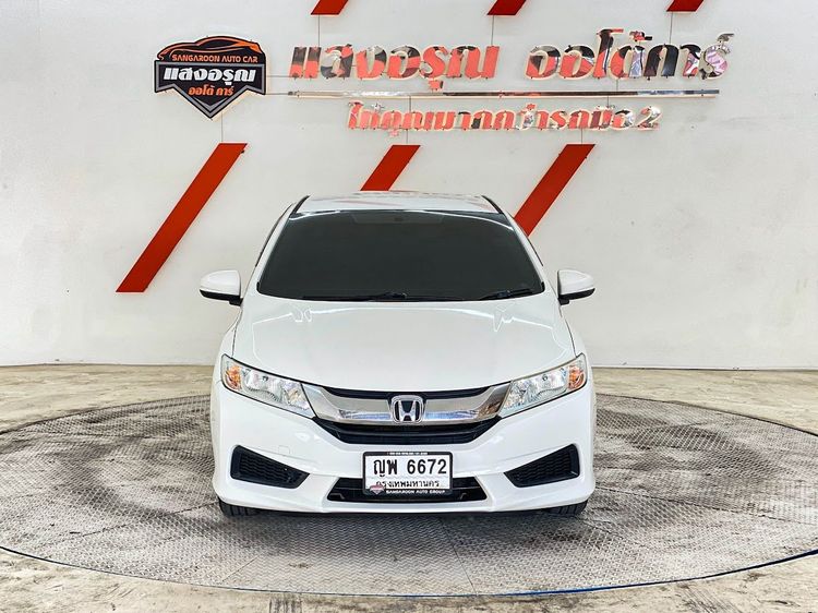 Honda City 2015 1.5 S CNG Sedan เบนซิน NGV เกียร์อัตโนมัติ ขาว รูปที่ 2