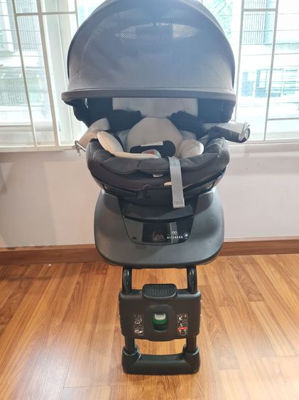 คาร์ซีท Ailebebe Kurutto NT2 Premium มือสอง หมุน 360° แรกเกิด-4 ขวบ แถมผ้ารองเบาะรถยนต์