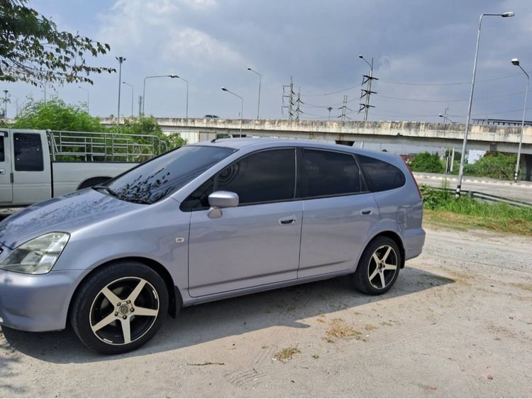 รถ Honda Stream 2.0 E สี ฟ้า