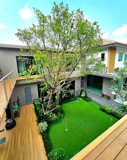 มีบางส่วน ขาย เช่าบ้านเดี่ยวหรู 2 ชั้น เนอวาน่า ไอคอน วงแหวนพระราม 9 พร้อมสนามพัตกอล์ฟ สไตล์คอร์ทยาร์ด ใกล้แฟชั่นไอส์แลนด์ ทับช้าง สะพานสูง รูปที่ 4