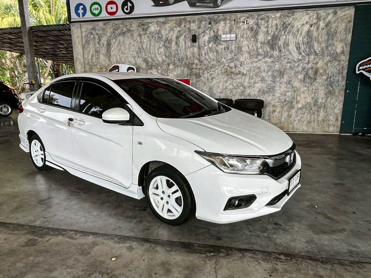 Honda City 2018 1.5 S Sedan เบนซิน ไม่ติดแก๊ส เกียร์อัตโนมัติ ขาว รูปที่ 3