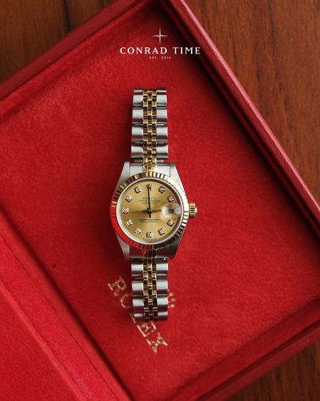Rolex Datejust 79173 Champagne Diamond Dial Two-Tone Jubilee 26mm.  รูปที่ 5