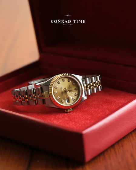 Rolex Datejust 79173 Champagne Diamond Dial Two-Tone Jubilee 26mm.  รูปที่ 6