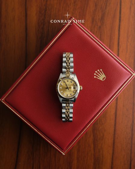 Rolex Datejust 79173 Champagne Diamond Dial Two-Tone Jubilee 26mm.  รูปที่ 2