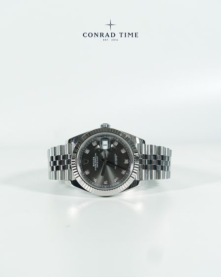 Rolex Datejust 126334 Grey Diamond Dial Jubilee 2021 41 mm. Fullset  รูปที่ 5