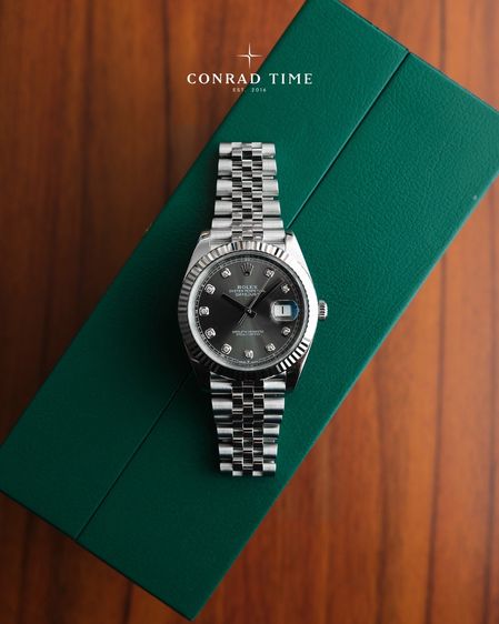 Rolex Datejust 126334 Grey Diamond Dial Jubilee 2021 41 mm. Fullset  รูปที่ 4