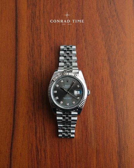 Rolex Datejust 126334 Grey Diamond Dial Jubilee 2021 41 mm. Fullset  รูปที่ 2