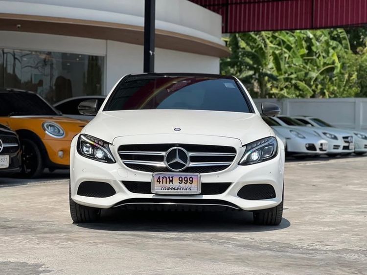 Mercedes-Benz C-Class 2016 C350 Sedan ปลั๊กอินไฮบริด (PHEV) ไม่ติดแก๊ส เกียร์อัตโนมัติ ขาว รูปที่ 2