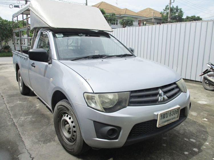 Mitsubishi Triton 2015 2.4 CNG Pickup เบนซิน LPG เกียร์ธรรมดา เทา รูปที่ 4