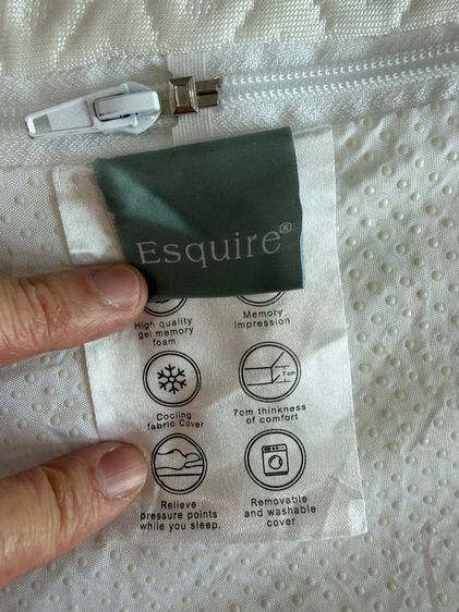 ESQUIRE ที่รองนอน COOLGEL รุ่น MMFOAM 3.5 ฟุต Topper Cool Gel Memory 3.5feet รูปที่ 3