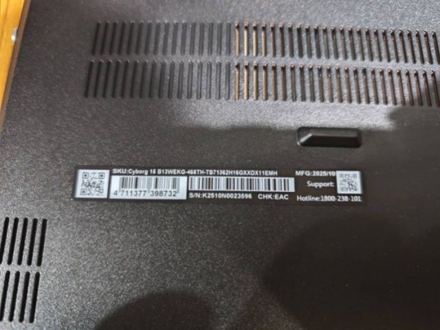 MSI Cyborg 15 B13WEKG-465TH รูปที่ 7