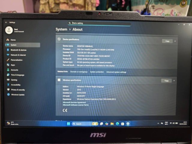 MSI Cyborg 15 B13WEKG-465TH รูปที่ 3