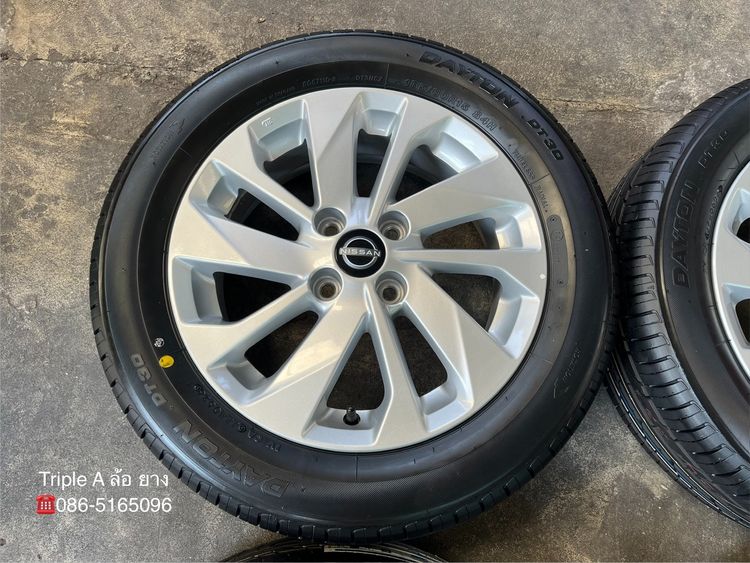 ✨ล้อแม็กป้ายแดง✨Nissan Almera รุ่นใหม่ล่าสุด ขอบ 15 พร้อมยางใหม่💯185-60-15 DAYTON🚩ปี 26🚩 รูปที่ 4