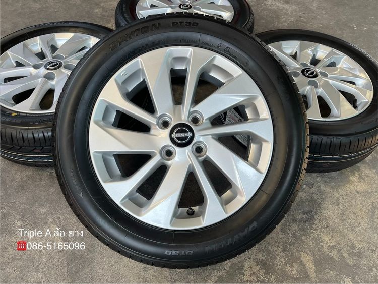 ✨ล้อแม็กป้ายแดง✨Nissan Almera รุ่นใหม่ล่าสุด ขอบ 15 พร้อมยางใหม่💯185-60-15 DAYTON🚩ปี 26🚩 รูปที่ 2