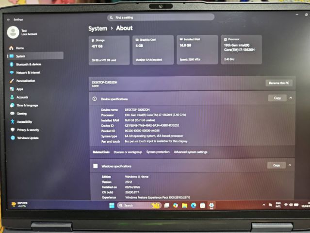 Lenovo LOQ 16IRH8 - 82XW รูปที่ 2