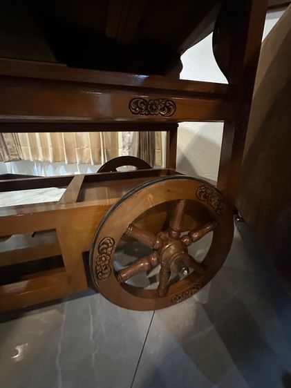 โต๊ะเลื่อนได้แกะสลักอเนกประสงค์ รูปที่ 4