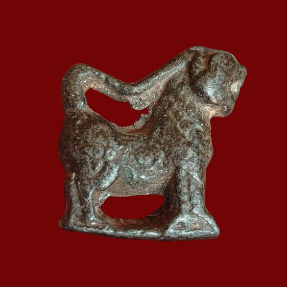 สิงห์คอยาว หลวงพ่อกวย วัดโฆสิตาราม รุ่นแรก เนื้อตะกั่ว ปี2521  รูปที่ 2