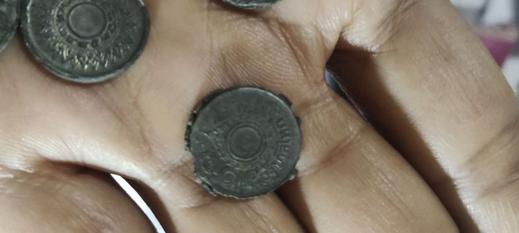 เหรียญ1สตางค์ปี2486-2487เนื้อดีบุก รูปที่ 4