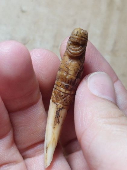 เครื่องรางหลวงพ่อนกวัดสังกะสีเก่าสวย รูปที่ 3