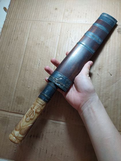 เครื่องรางมีดหมอหลวงพ่อเดิมใบ 9 นิ้วยาวรวม 17 นิ้วมีพ.ศ รูปที่ 11