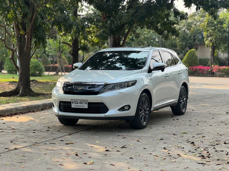 Toyota Harrier 2015 2.5 Hybrid Utility-car ไฮบริด ไม่ติดแก๊ส เกียร์อัตโนมัติ ขาว รูปที่ 3