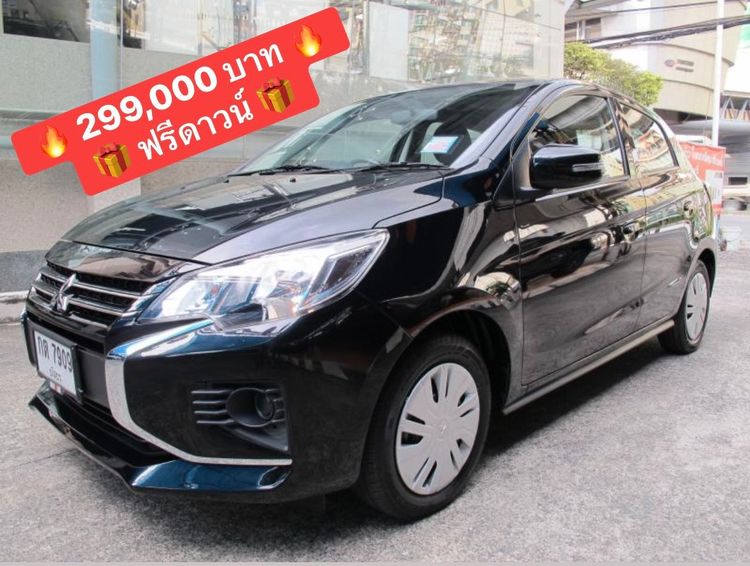 รถ Mitsubishi Mirage 1.2 GL สี ดำ