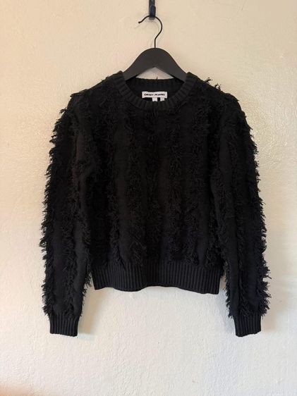 Dkny sweater ขนรุ่ยๆ สีดำ