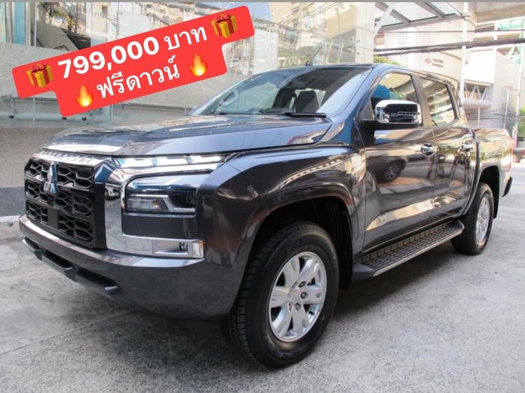 Mitsubishi Triton 2025 All New Double Cab 2.4 4WD Prime Pickup ดีเซล ไม่ติดแก๊ส เกียร์ธรรมดา ดำ