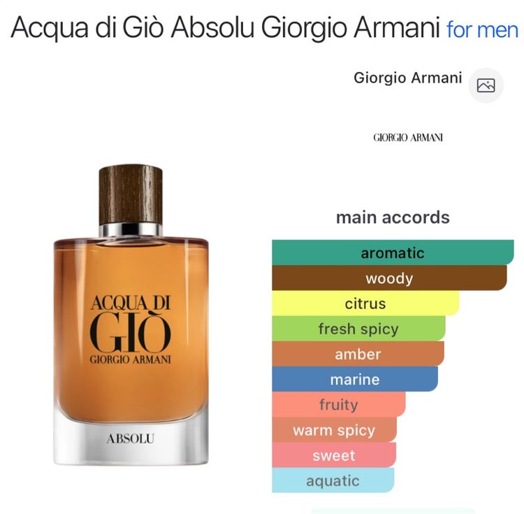 Giorgio Armani Acqua Di Gio Absolu EDP 75 ml  No box น้ำหอมผู้ชายแบรนด์แท้ รูปที่ 2