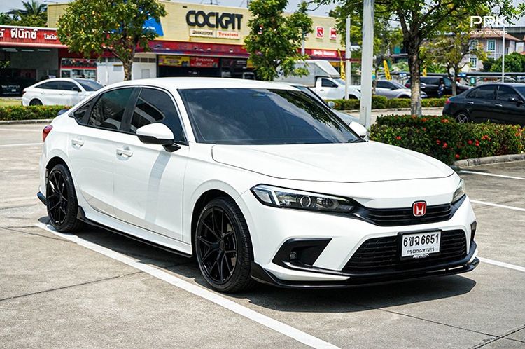 Honda Civic 2021 1.5 EL+ Sedan เบนซิน ไม่ติดแก๊ส เกียร์อัตโนมัติ ขาว รูปที่ 3