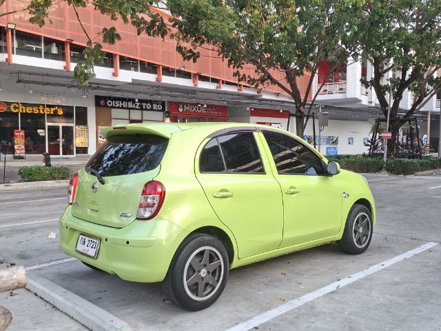 Nissan March 2011 1.2 EL Sedan เบนซิน ไม่ติดแก๊ส เกียร์อัตโนมัติ เขียว รูปที่ 3
