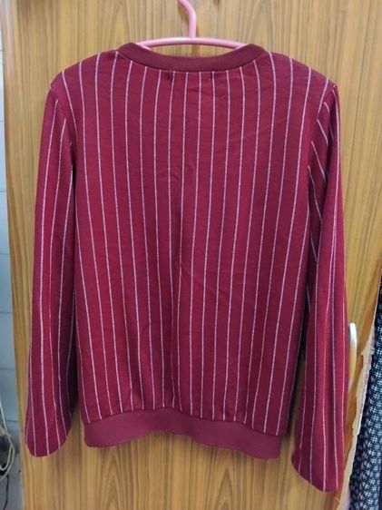 Royal Ivy Regatta เสื้อสเวตเชิ้ตแขนยาว สีแดงลายทาง สภาพดี ไซส์ XS รูปที่ 2