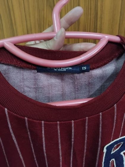 Royal Ivy Regatta เสื้อสเวตเชิ้ตแขนยาว สีแดงลายทาง สภาพดี ไซส์ XS รูปที่ 3