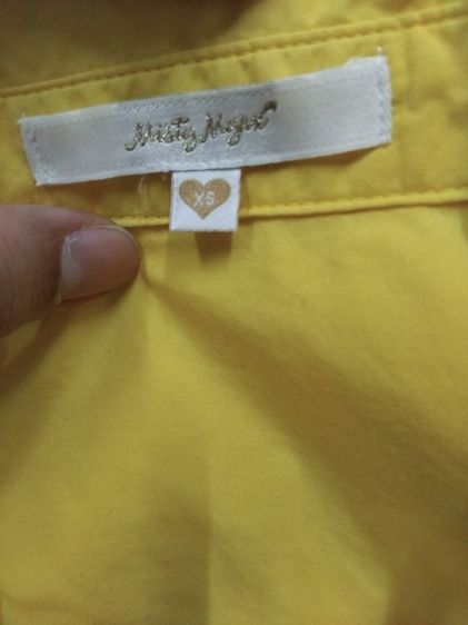 Misty Mynx (Misty Angel) เชิ้ตแขนสั้นสีเหลืองน่ารักๆ ไซส์ XS พร้อมส่ง รูปที่ 2