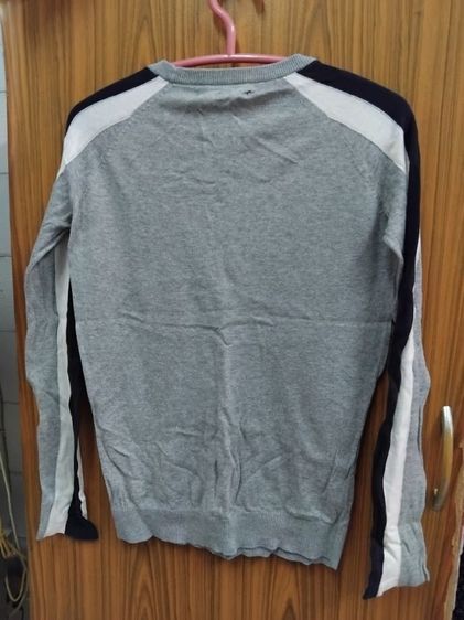 Royal Ivy Regatta เสื้อสเวตเชิ้ตแขนยาว เทา-กรม-ขาว ทรงสปอร์ต ไซส์ XS รูปที่ 3