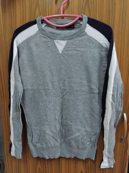 Royal Ivy Regatta เสื้อสเวตเชิ้ตแขนยาว เทา-กรม-ขาว ทรงสปอร์ต ไซส์ XS