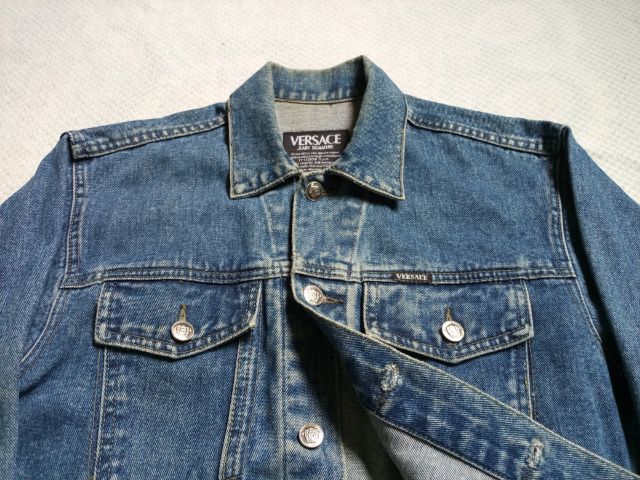 Versace signature denim jacket  รูปที่ 6