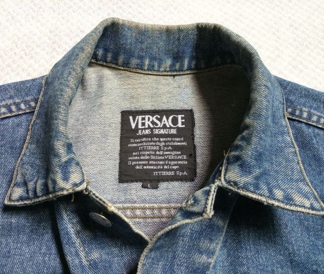 Versace signature denim jacket  รูปที่ 3
