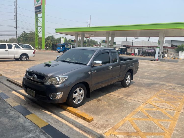 Toyota Hilux Vigo 2009 2.5 E Pickup ดีเซล ไม่ติดแก๊ส เกียร์ธรรมดา เทา รูปที่ 2