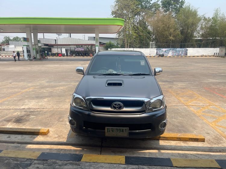 Toyota Hilux Vigo 2009 2.5 E Pickup ดีเซล ไม่ติดแก๊ส เกียร์ธรรมดา เทา รูปที่ 3